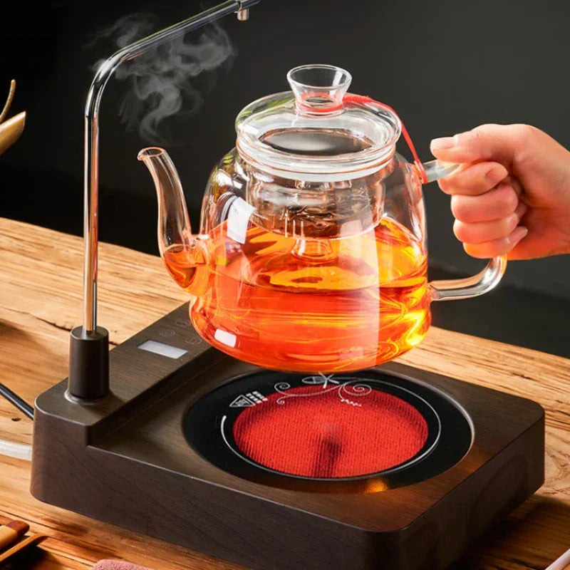 DecorBites™ Glass Tea Pot Set High Quality Filterable Kettle Coffee Pot_TEAIERA™