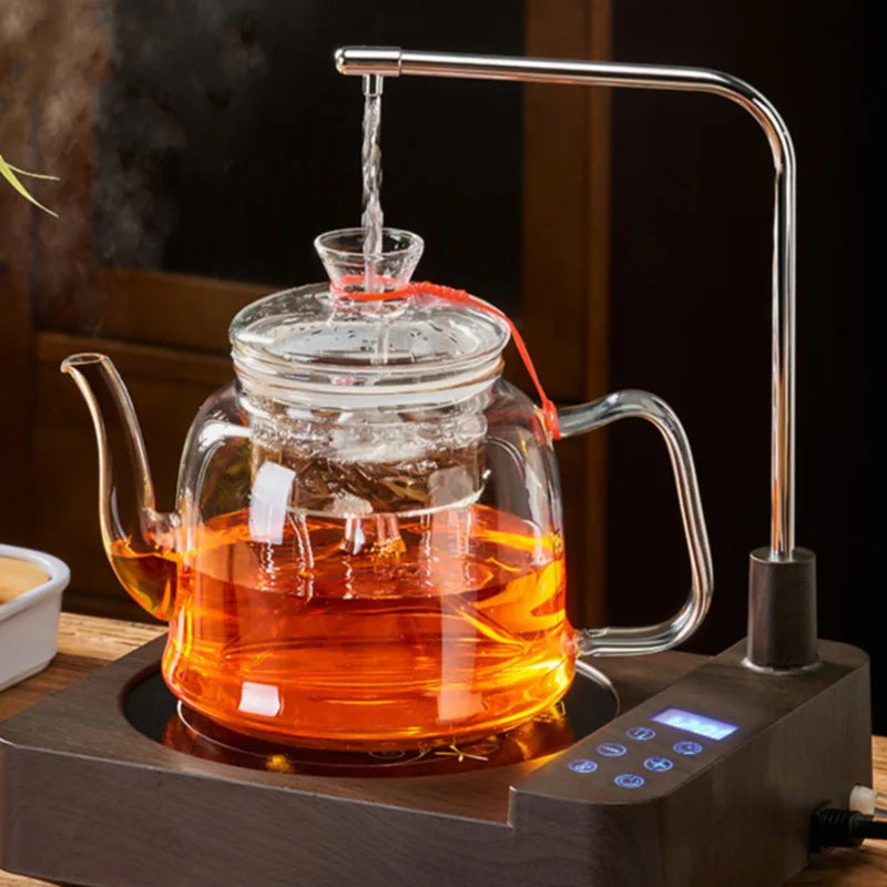 DecorBites™ Glass Tea Pot Set High Quality Filterable Kettle Coffee Pot_TEAIERA™